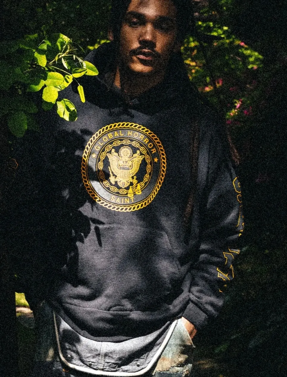 SAINT Mxxxxxx HOODIE/SAINT/NVY Reflective Angel Hoodie Blue S-XL Original open mold Loose cut Comfortable fit Top printing technology 3M reflective paste Best reflective effect in the industry Correct version Original consistent main mark/wash mark/cherub anti-counterfeiting